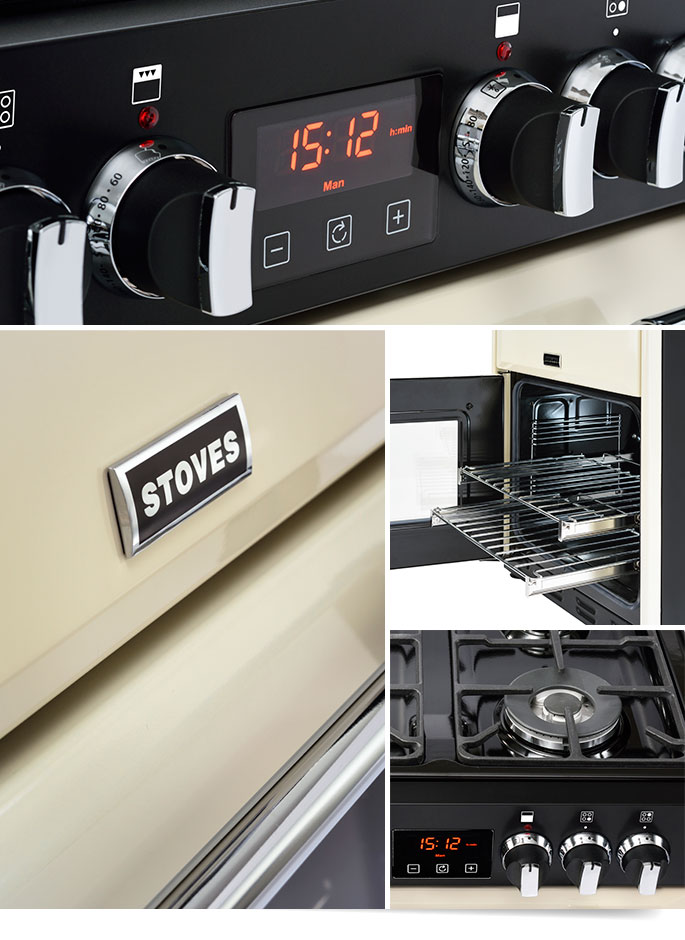 Stoves Richmond fornuis mini. Klein fornuis van 60cm breed voor kleine keukens #fornuis #stoves #keuken