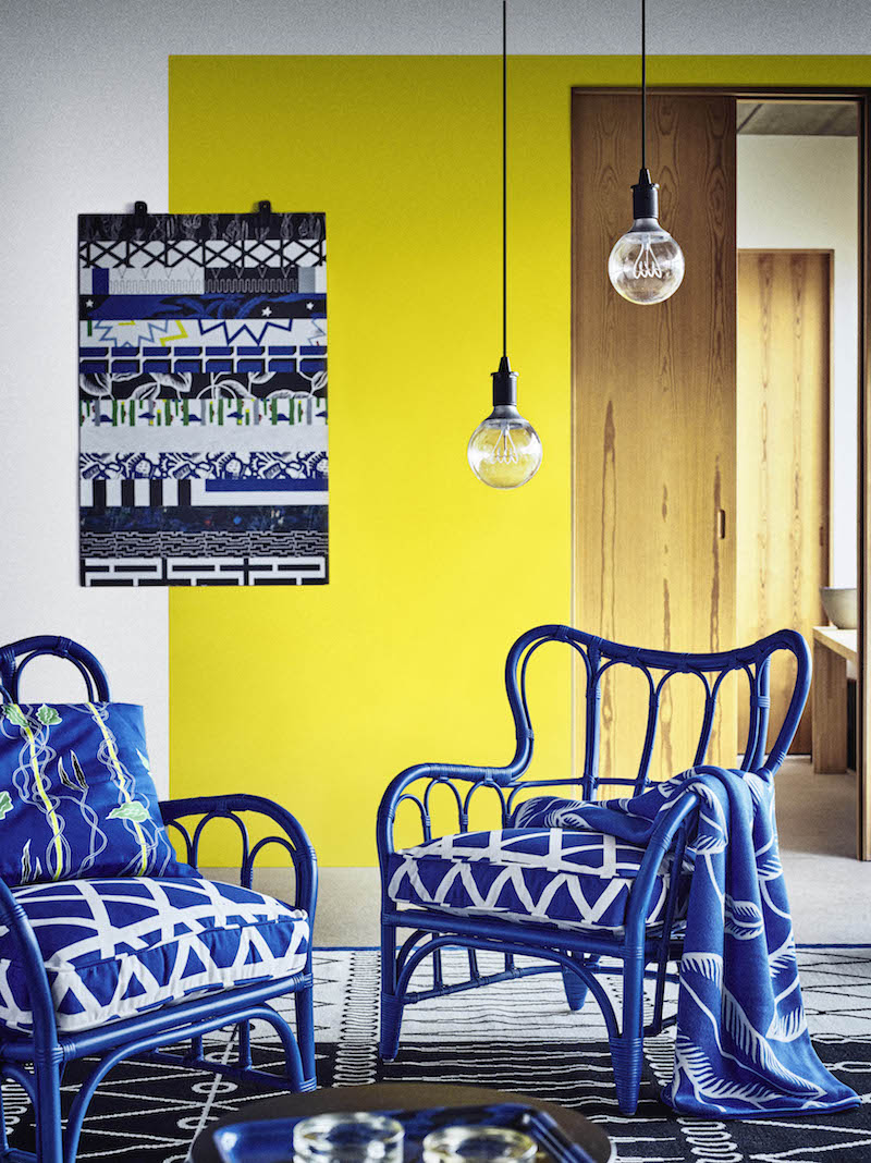 IKEA Avsiktlig limited collectie gestreeot patroon kussens #stoel #ikea